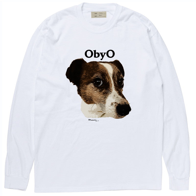 ONE BY ONE print long sleeve tee / HOLLY / oo21ss-05
