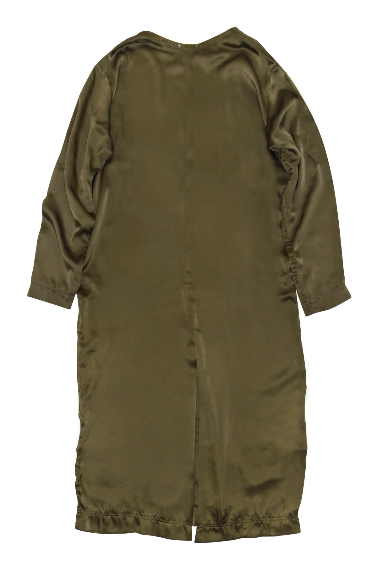 7c21ss-03 Silk long sleeve maxi one-piece – 77circa e-STORE